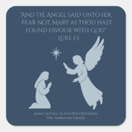 The Annunciation Sticker – Angel Gabriel and Mary