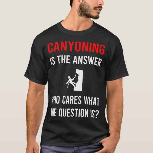 The Answer Canyoning Canyoneering T-shirt (Voorkant)
