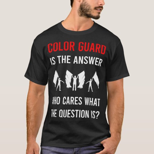 The Answer Color Guard Vaandrig T-shirt (Voorkant)