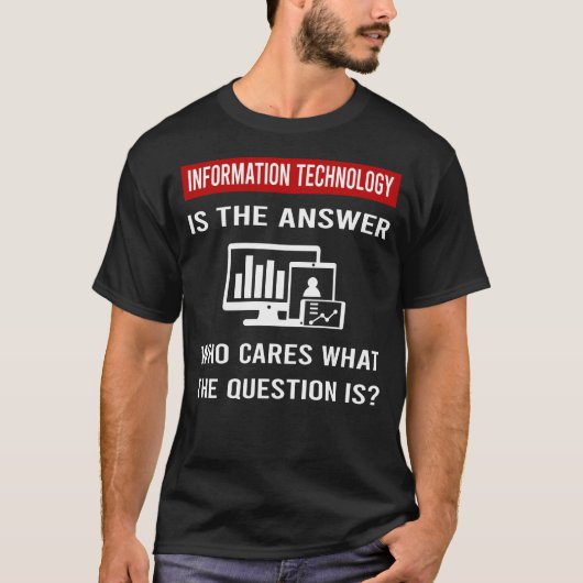 The Answer Informatietechnologie T-shirt (Voorkant)