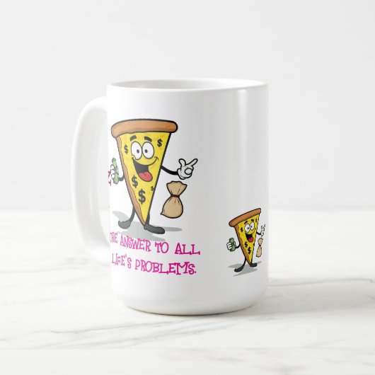 The answer to all of life's problems koffiemok (Voorkant links)