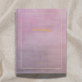 The Anthology | Mauve Custom Poetry Collection Notitieboek