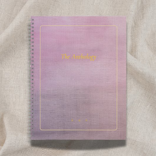 The Anthology | Mauve Custom Poetry Collection Notitieboek