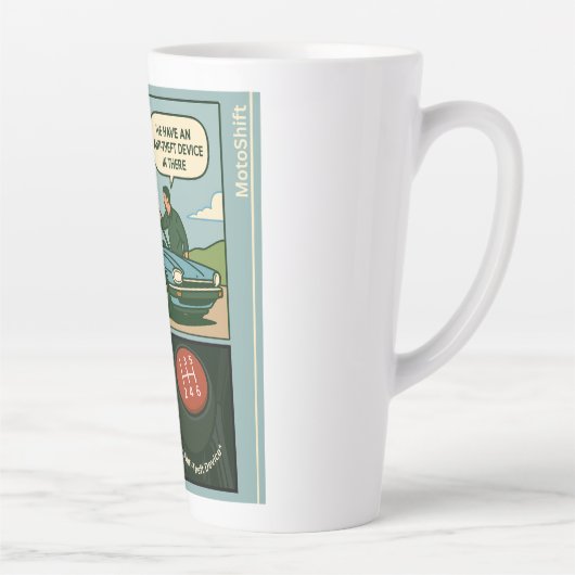 The Anti-Theft Device (Stick Shift) Latte Mok (Rechts)