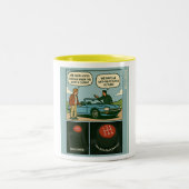 The Anti-Theft Device (Stick Shift) Tweekleurige Koffiemok (Center)