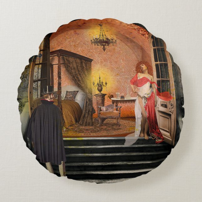 The Anxiety Rond Kussen (Voorkant)