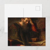 The Apostle Paul, 1657, van Rembrandt van Rijn Briefkaart (Voorkant / Achterkant)