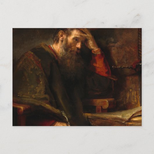 The Apostle Paul, 1657, van Rembrandt van Rijn Briefkaart (Voorkant)