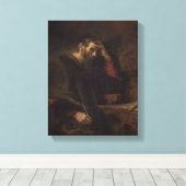 The Apostle Paul, c.1657 (olie op canvas) Canvas Afdruk (Insitu (Houten vloer))