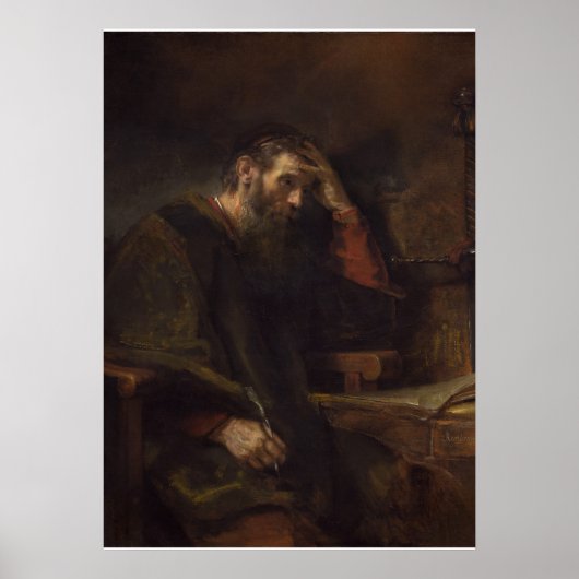 The Apostle Paul, c.1657 (olie op canvas) Poster (Voorkant)