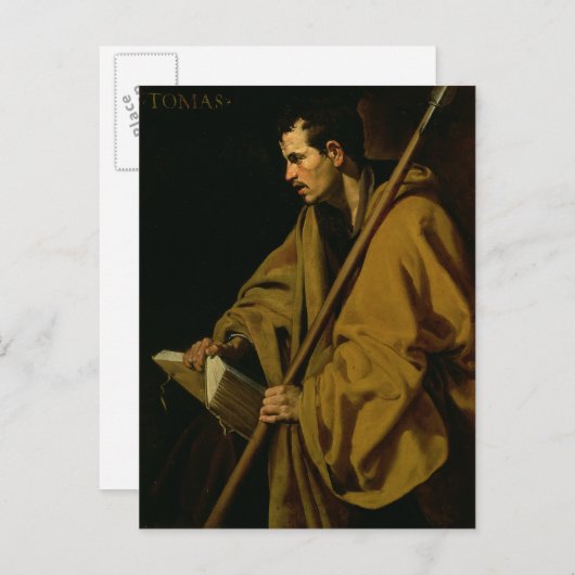 The Apostle St. Thomas, c.1619-20 Briefkaart (Voorkant / Achterkant)