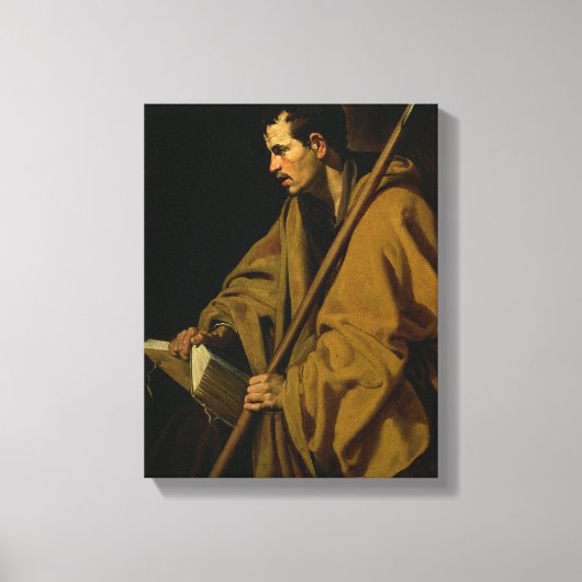 The Apostle St. Thomas, c.1619-20 Canvas Afdruk (Voorkant)