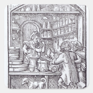 The Apothecary, uitgegeven door Hartman Schopper Vierkante Sticker