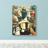 The Apotheosis of St. Thomas Aquinas, 1631 Canvas Afdruk (Insitu (Houten vloer))