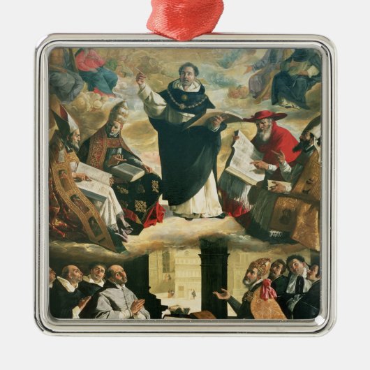 The Apotheosis of St. Thomas Aquinas, 1631 Metalen Ornament (Voorkant)