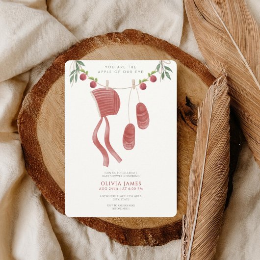 The apple of our eye baby shower kaart