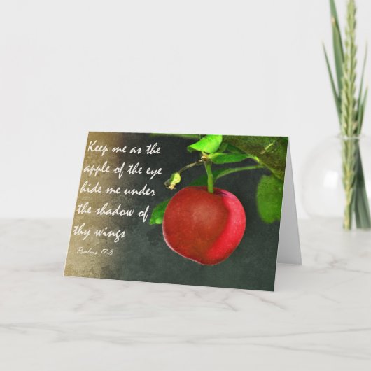 The apple of thine eye - Scripting Greeting Card Kaart (Voorkant)