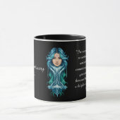 The Aquarius Lady: Luxury Two-Tone Mug Mok (Midden)