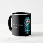 The Aquarius Lady: Luxury Two-Tone Mug Mok (Voorkant links)