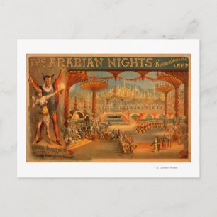 The Arabian Nights - Aladdin's prachtige lamp Briefkaart
