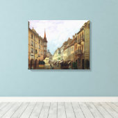 The Arcades, Grand Rue, Colmar, 1876 Canvas Afdruk (Insitu (Houten vloer))