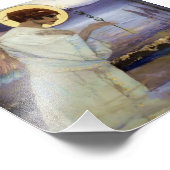 “The Archangel Gabriel ” by Mikhail Nesterov Foto Afdruk (Hoek)