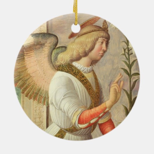 The Archangel Gabriel (panel) Keramisch Ornament (Achterkant)