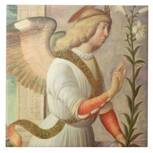 The Archangel Gabriel (panel) Tegeltje (Voorkant)
