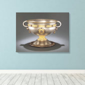 The Ardagh Chalice, Reerasta, County Limerick Canvas Afdruk (Insitu (Houten vloer))