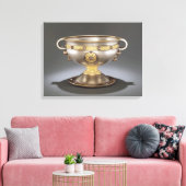 The Ardagh Chalice, Reerasta, County Limerick Canvas Afdruk (Insitu (Woonkamer))