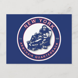 The Armchair Quarterback - New York Football Fans Briefkaart