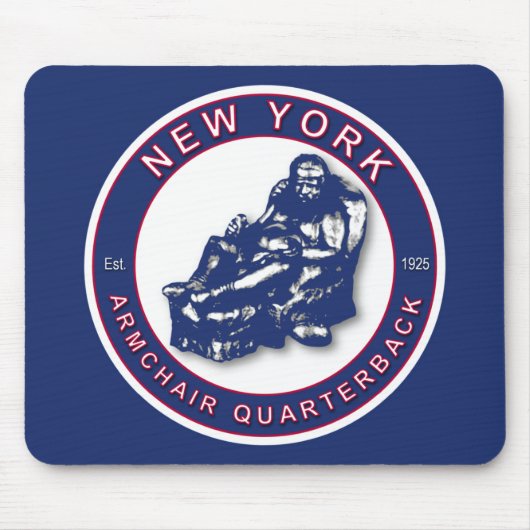 The Armchair Quarterback ~ New York Football Muismat (Voorkant)