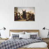 The Arrival of the Pilgrim Fathers, c.1864 (oil on Canvas Afdruk (Insitu (Slaapkamer))