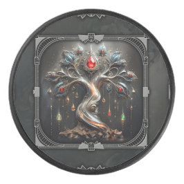  The Art Deco Tree of Life design.  Hockey Puck