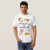 The Art of Imagination – Modern Abstract Artistic T-shirt (Voorkant volledig)