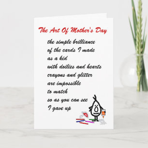 The Art of Mother's Day Kaart