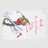 “The Art of Playing Golf” Golf Towel Golfhanddoek (Horizontaal)