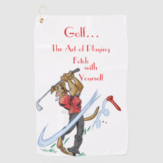 “The Art of Playing Golf” Golf Towel Golfhanddoek