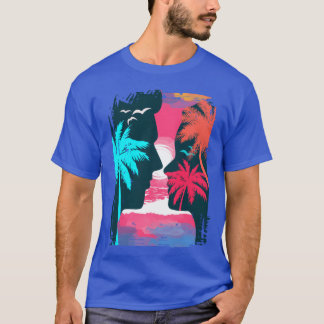 The Art Of Vintage Sunset girl T-shirt
