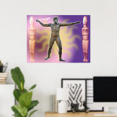 The Artemision Zeus of Poseidon_04 Poster (Thuiskantoor)