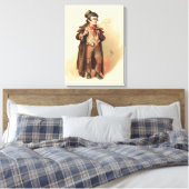 The Artful Dodger by Kyd, Dickens' Oliver Twist Canvas Afdruk (Insitu (Slaapkamer))