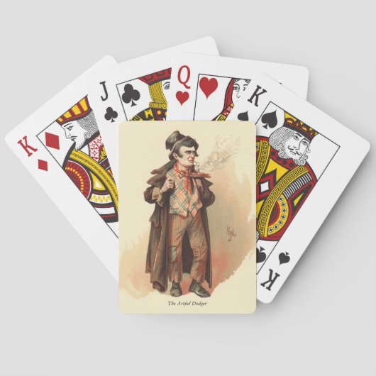 The Artful Dodger by Kyd, Dickens' Oliver Twist Pokerkaarten (Achterkant)