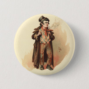 The Artful Dodger by Kyd, Dickens' Oliver Twist Ronde Button 5,7 Cm