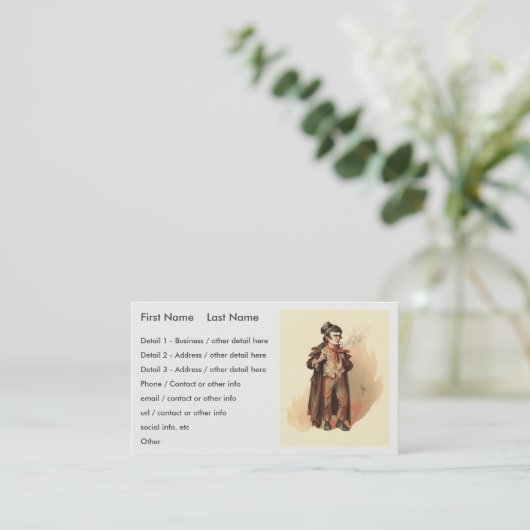The Artful Dodger by Kyd, Dickens' Oliver Twist Visitekaartje (Staand voorkant)