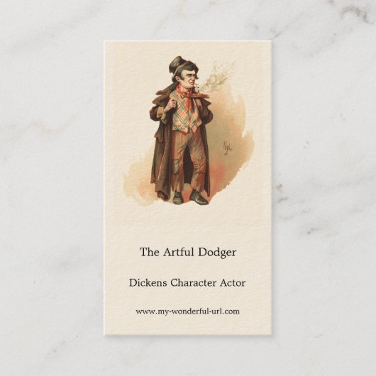 The Artful Dodger by Kyd, Dickens' Oliver Twist Visitekaartje (Voorkant)