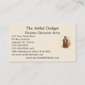 The Artful Dodger by Kyd, Dickens' Oliver Twist Visitekaartje (Achterkant)
