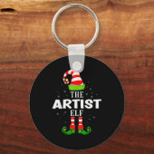 The Artist Elf Christmas Pjs Matching Pajama Sleutelhanger (Voorkant)