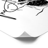 "The Artist" Haarstylist Barber Design Poster (Hoek)