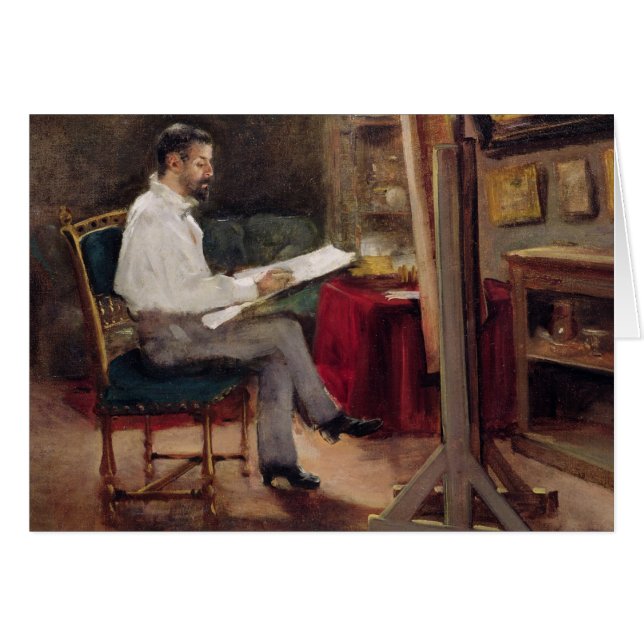 The Artist Morot in his Studio, c.1874 (Voorkant Horizontaal)