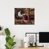 The Artist Morot in his Studio, c.1874 Poster (Thuiskantoor)